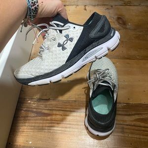 White UA shoes